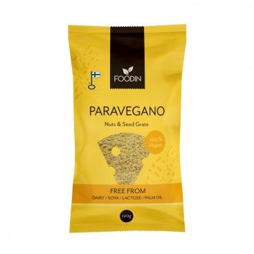 PLANT-BASED GRATED PARMESAN-STYLE CHEESE | PARAVEGANO 120g PLANT-BASED GRATED PARMESAN-STYLE CHEESE | PARAVEGANO 120g