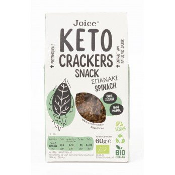 KETO CRACKERS WITH SPINACH BIO 60g