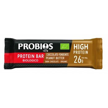 26% PROTEIN BAR WITH DARK CHOCOLATE COATING & PEANUT BUTTER BIO 40g