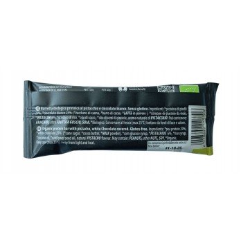26% PROTEIN BAR WITH WHITE CHOCOLATE COATING & PISTACHIO BIO 40g