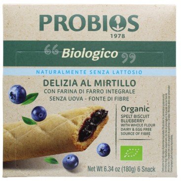 Spelt biscuit blueberry with whole flour BIO 6x30g Spelt biscuit blueberry with whole flour BIO 6x30g