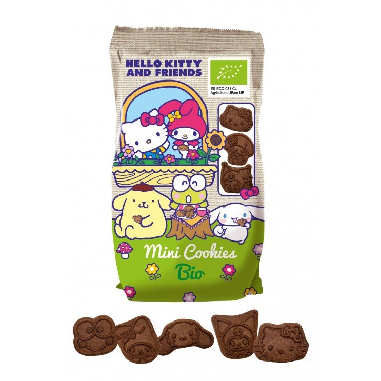 ORGANIC MINI COCOA COOKIES HELLO KITTY 100g