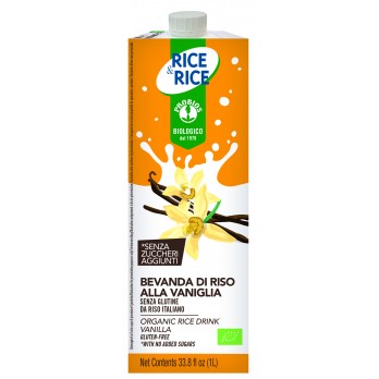 Rice drink vanilla RICE&RICE   ΒΙΟ 1LΤ Rice drink vanilla RICE&RICE   ΒΙΟ 1LΤ