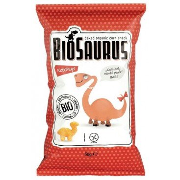 ΓΑΡΙΔΑΚΙΑ ΔΕΙΝΟΣΑΥΡΟΣ ΚΕΤΣΑΠ ΧΩΡΙΣ ΓΛΟΥΤΕΝΗ BIOSAURUS ΒΙΟ 50g