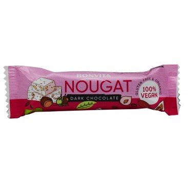ΜΠΑΡΑ ΜΑΥΡΗΣ ΣΟΚΟΛΑΤΑΣ ΜΕ ΓΕΜΙΣΗ NOUGAT ΒΙΟ 24x40g
