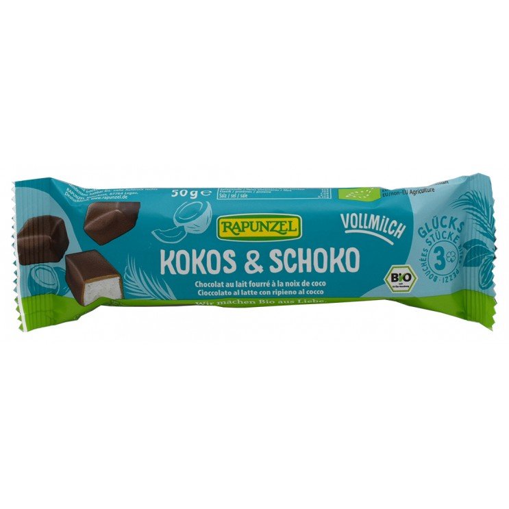 ΜΠΑΡΑ ΚΑΡΥΔΑΣ ΜΕ ΣΟΚΟΛΑΤΑ ΓΑΛΑΚΤΟΣ BIO 50g