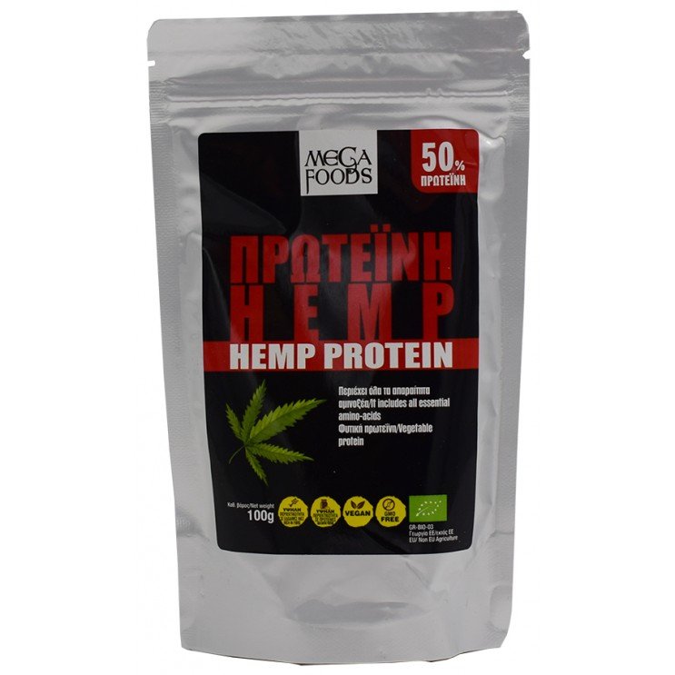 ΠΡΩΤΕΪΝΗ ΚΑΝΝΑΒΗΣ (HEMP PROTEIN POWDER) ΒΙΟ 100g Vegan
