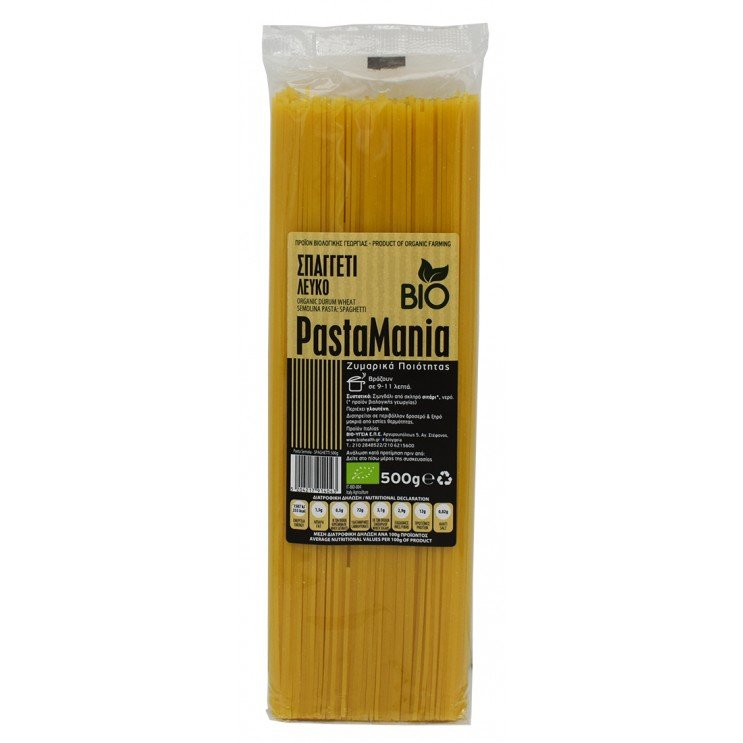 Spaghetti white  ΒΙΟ 500gr Pasta