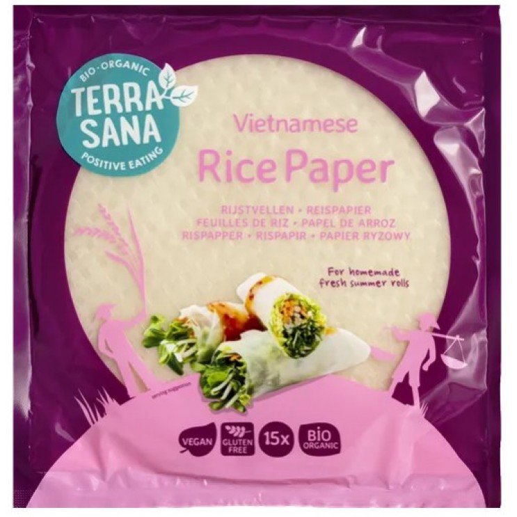 GLUTEN  FREE RICE PAPER BIO 150g Vegan