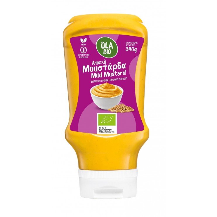 ΜΟΥΣΤΑΡΔΑ ΑΠΑΛΗ ΧΩΡΙΣ ΓΛΟΥΤΕΝΗ ΒΙΟ 340g Μπακαλική