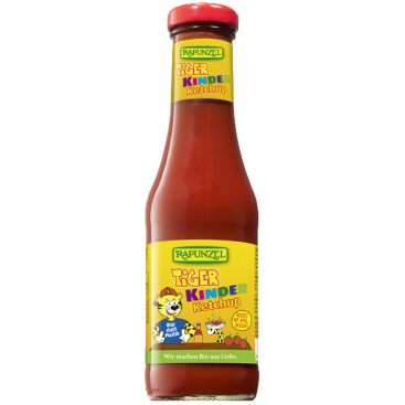 ΚΕΤΣΑΠ ΠΑΙΔΙΚΟ TIGER γυάλινο Χ/Ζαχ 450ml Rapunzel BIO
