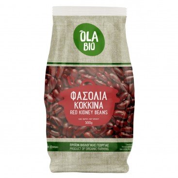 ΦΑΣΟΛΙΑ ΚΟΚΚΙΝΑ (KIDNEY) ΒΙΟ 500g