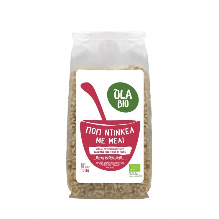 ΠΟΠ ΝΤΙΝΚΕΛ ΜΕ ΜΕΛΙ ΒΙΟ 150g Χωρίς Ζάχαρη 