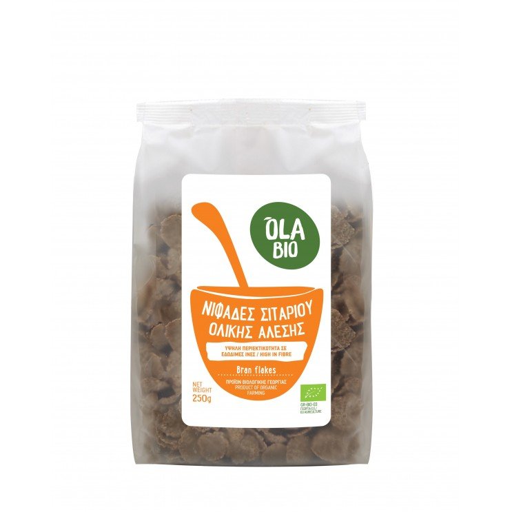 ΝΙΦΑΔΕΣ ΣΙΤΑΡΙΟΥ ΟΛΙΚΗΣ ΑΛΕΣΕΩΣ (BRAN FLAKES) BIO 250g Πρωϊνό BRAN FLAKES (ΝΙΦΑΔΕΣ ΣΙΤΑΡΙΟΥ ΟΛΙΚΗΣ ΑΛΕΣΕΩΣ) BIO 250ΓΡ Πρωϊνό