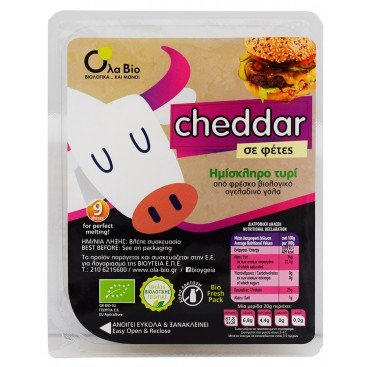 ΤΥΡΙ CHEDDAR ΦΕΤΕΣ (9 ΦΕΤΕΣ) ΒΙΟ 180g ΤΥΡΙ CHEDDAR ΦΕΤΕΣ (9 ΦΕΤΕΣ) ΒΙΟ 180g