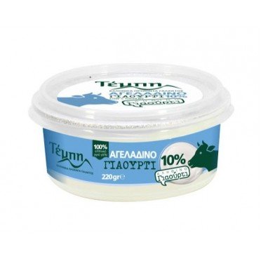 ΓΙΑΟΥΡΤΙ ΑΓΕΛΑΔΙΝΟ ΣΤΡΑΓΓΙΣΤΟ 10% ΛΙΠΑΡΑ 220g