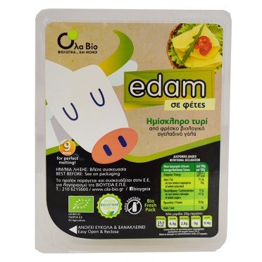 ΤΥΡΙ EDAM ΦΕΤΕΣ (9 ΦΕΤΕΣ) 180g ΒΙΟ