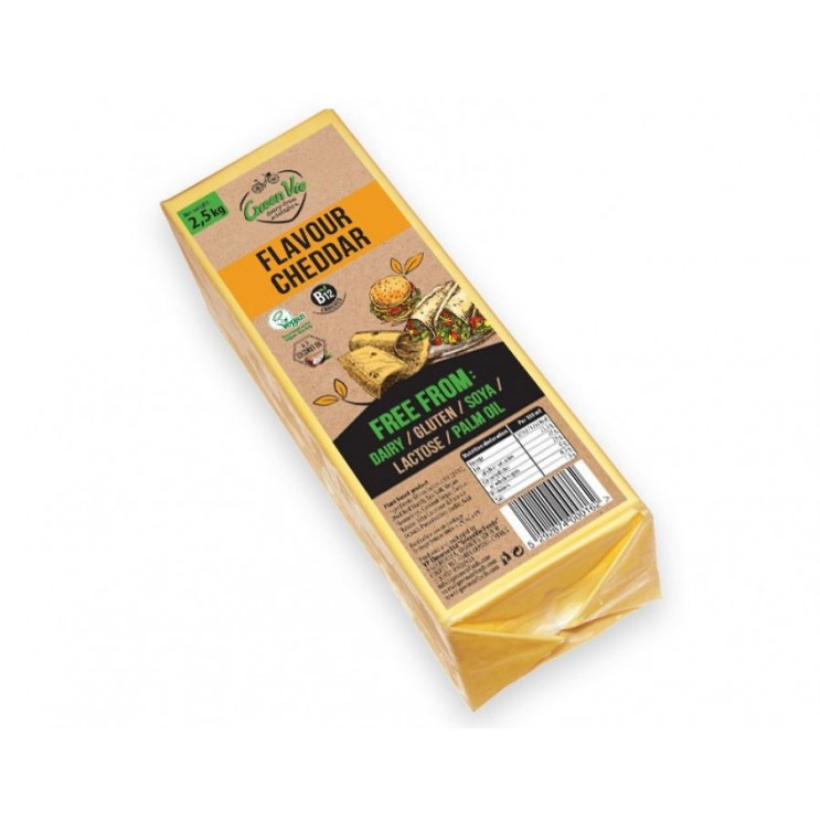 Cheddar  block alternative cheese 2,5 kg Vegan