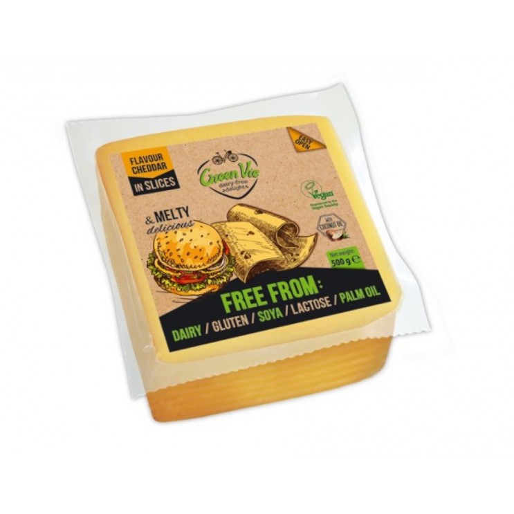 Cheddar slices cheese bulk 1 kg Vegan Cheddar slices cheese bulk 1 kg Vegan
