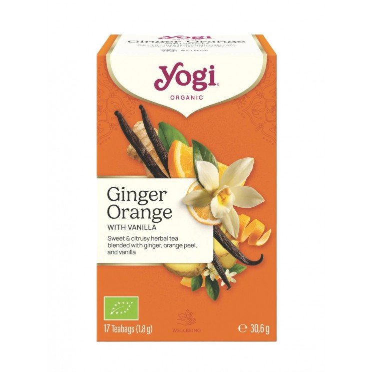 YOGI TEA GINGER ORANGE ΜΕ ΒΑΝΙΛΙΑ BΙΟ 30,6g YOGI TEA GINGER ORANGE ΜΕ ΒΑΝΙΛΙΑ BΙΟ 30,6g