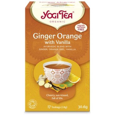 YOGI TEA GINGER ORANGE BΙΟ 30,6g