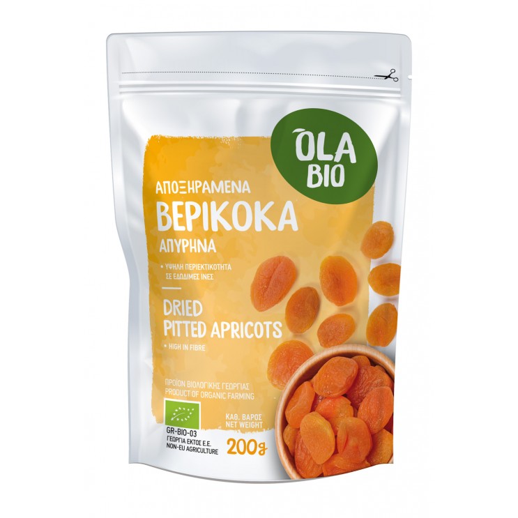 ΒΕΡΙΚΟΚΑ ΑΠΟΞΗΡΑΜΕΝΑ ΑΠΥΡΗΝΑ ΒΙΟ 200g Ξηροί Καρποί & Φρούτα