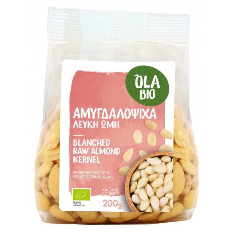 ΑΜΥΓΔΑΛΟΨΙΧΑ ΛΕΥΚΗ ΒΙΟ 200g Χωρίς Αλάτι 